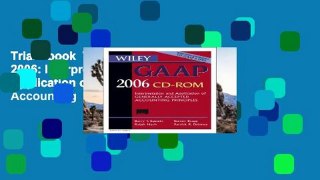 Trial Ebook  Wiley GAAP 2006: Interpretation and Application of Generally Accepted Accounting
