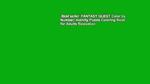 Best seller  FANTASY QUEST Color by Number: Activity Puzzle Coloring Book for Adults Relaxation