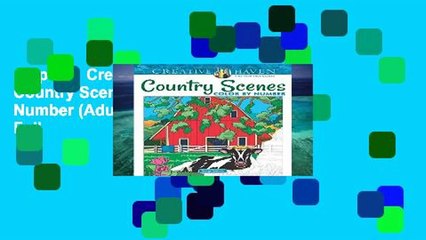 Popular  Creative Haven Country Scenes Color by Number (Adult Coloring)  Full