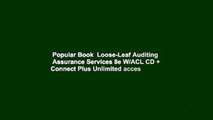 Popular Book  Loose-Leaf Auditing   Assurance Services 8e W/ACL CD   Connect Plus Unlimited acces