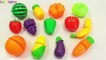 Learn names fruits and vegetables Toy Cutting Velcro Fruit Vegetables