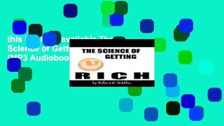 this books is available The Science of Getting Rich [MP3 Audiobook] For Kindle