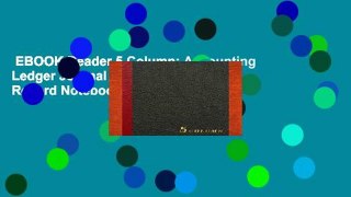 EBOOK Reader 5 Column: Accounting Ledger Journal Business Financial Record Notebook, Bookkeeping