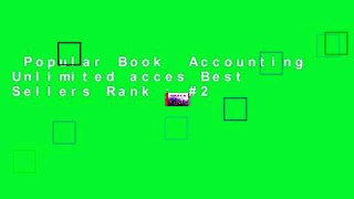 Popular Book  Accounting Unlimited acces Best Sellers Rank : #2