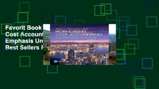 Favorit Book  Horngren s Cost Accounting: A Managerial Emphasis Unlimited acces Best Sellers Rank