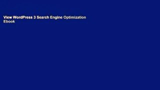View WordPress 3 Search Engine Optimization Ebook