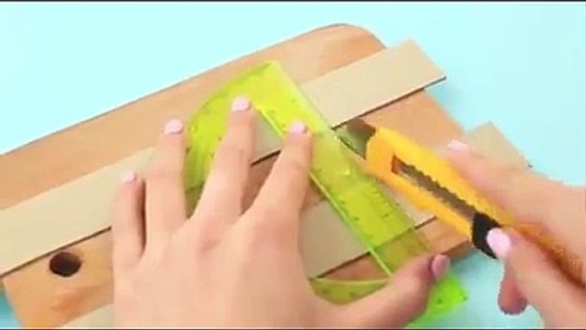 DIY Desk Organization and Room Decor!via: Troom Troom - easy DIY video