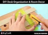 DIY Desk Organization and Room Decor!via: Troom Troom - easy DIY video tutorials, youtube.com/troomtroom