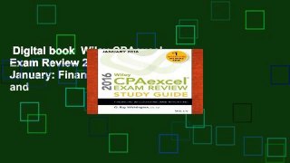 Digital book  Wiley CPAexcel Exam Review 2016 Study Guide January: Financial Accounting and