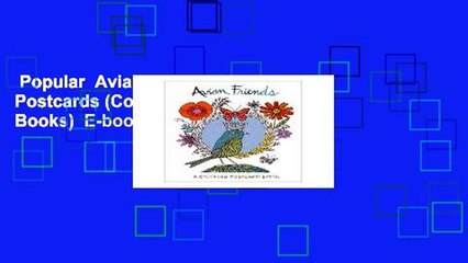 Popular  Avian Friends Coloring Postcards (Colouring Postcard Books)  E-book