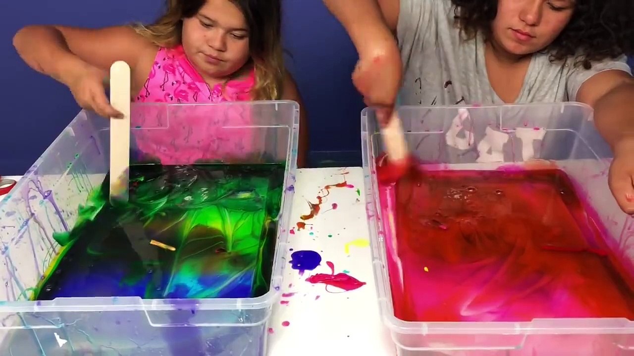 DIY Slime - 3 COLORS OF GLUE SLIME CHALLENGE CHALLENGE MAKING SLIME WITH GIANT BALLOONS EDITIONCredit: Life with BrothersFull video: