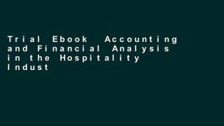 Trial Ebook  Accounting and Financial Analysis in the Hospitality Industry (Butterworth-Heinemann