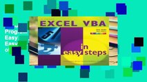 Reading Online Learn To Program In Excel Vba In Easy Steps, Colour (In Easy Steps Series) free of