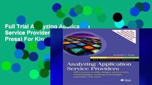 Full Trial Analyzing Application Service Providers (Sun Microsystems Press) For Kindle