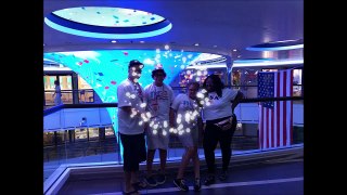 CARNIVAL VISTA CRUISE VLOG 11 CURACAO FORTH OF JULY DECK  PARTY