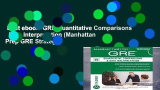 Best ebook  GRE Quantitative Comparisons   Data Interpretation (Manhattan Prep GRE Strategy