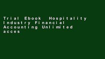 Trial Ebook  Hospitality Industry Financial Accounting Unlimited acces Best Sellers Rank : #1