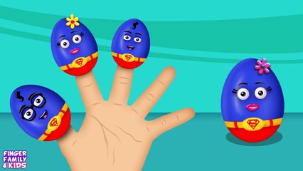 Super Man Surprise Eggs Finger Family Songs | Finger Family Songs