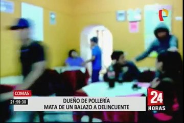 Detienen a dueño de pollería que disparó contra ladrón