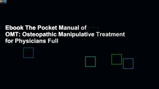 Ebook The Pocket Manual of OMT: Osteopathic Manipulative Treatment for Physicians Full