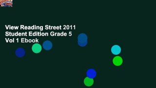 View Reading Street 2011 Student Edition Grade 5 Vol 1 Ebook