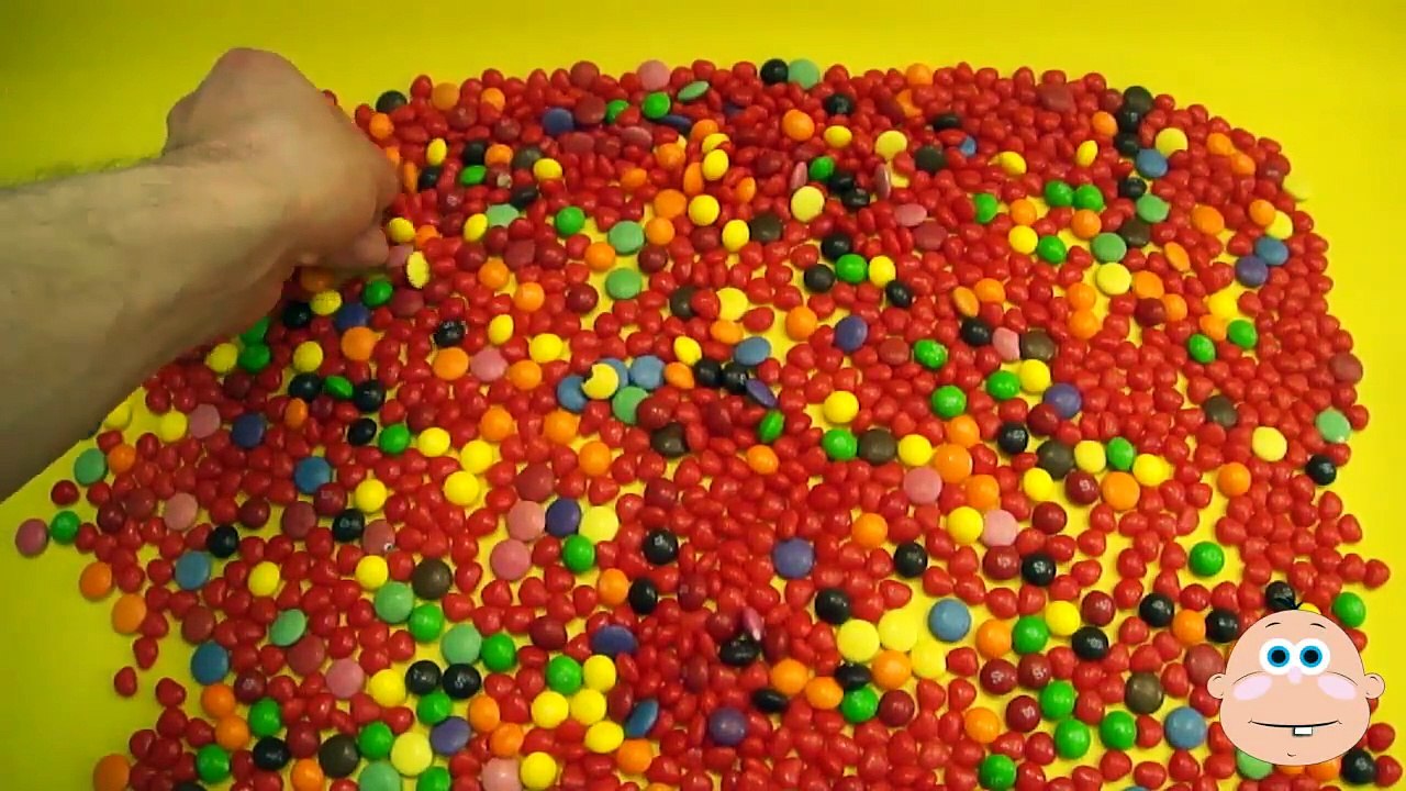 Learn To Count 1 to 100 with Candy Numbers! Surprise Eggs with Smarties Skittles and Candy