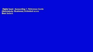 Digital book  Accounting 1: Reference Guide (Quickstudy: Business) Unlimited acces Best Sellers