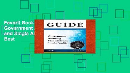 Favorit Book  Audit Guide: Government Auditing Standards and Single Audits Unlimited acces Best