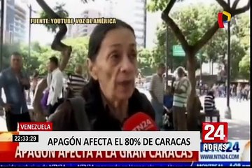 Venezuela: apagón afecta el 80% de Caracas