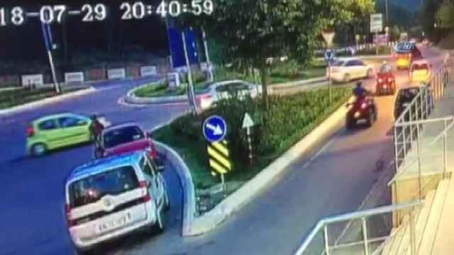 Feci ATV Kazasında Sürücünün Protez Bacağı Koptu! O Anlar Kamerada