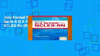 Any Format For Kindle  Davis S Q A Review for NCLEX-Rn (R), 2e  Unlimited