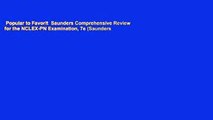 Popular to Favorit  Saunders Comprehensive Review for the NCLEX-PN Examination, 7e (Saunders