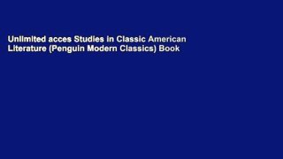 Unlimited acces Studies in Classic American Literature (Penguin Modern Classics) Book