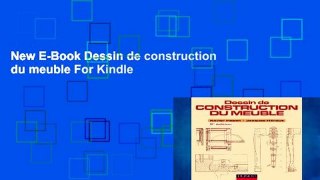 New E-Book Dessin de construction du meuble For Kindle