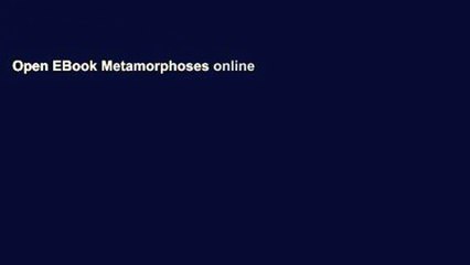 Open EBook Metamorphoses online