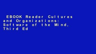 EBOOK Reader Cultures and Organizations: Software of the Mind, Third Edition Unlimited acces Best