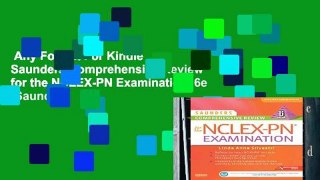 Any Format For Kindle  Saunders Comprehensive Review for the NCLEX-PN Examination, 6e (Saunders