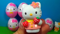 HELLO KITTY eggs surprise! Unboxing 8 Hello Kitty surprise eggs!