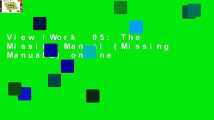 View iWork  05: The Missing Manual (Missing Manuals) online