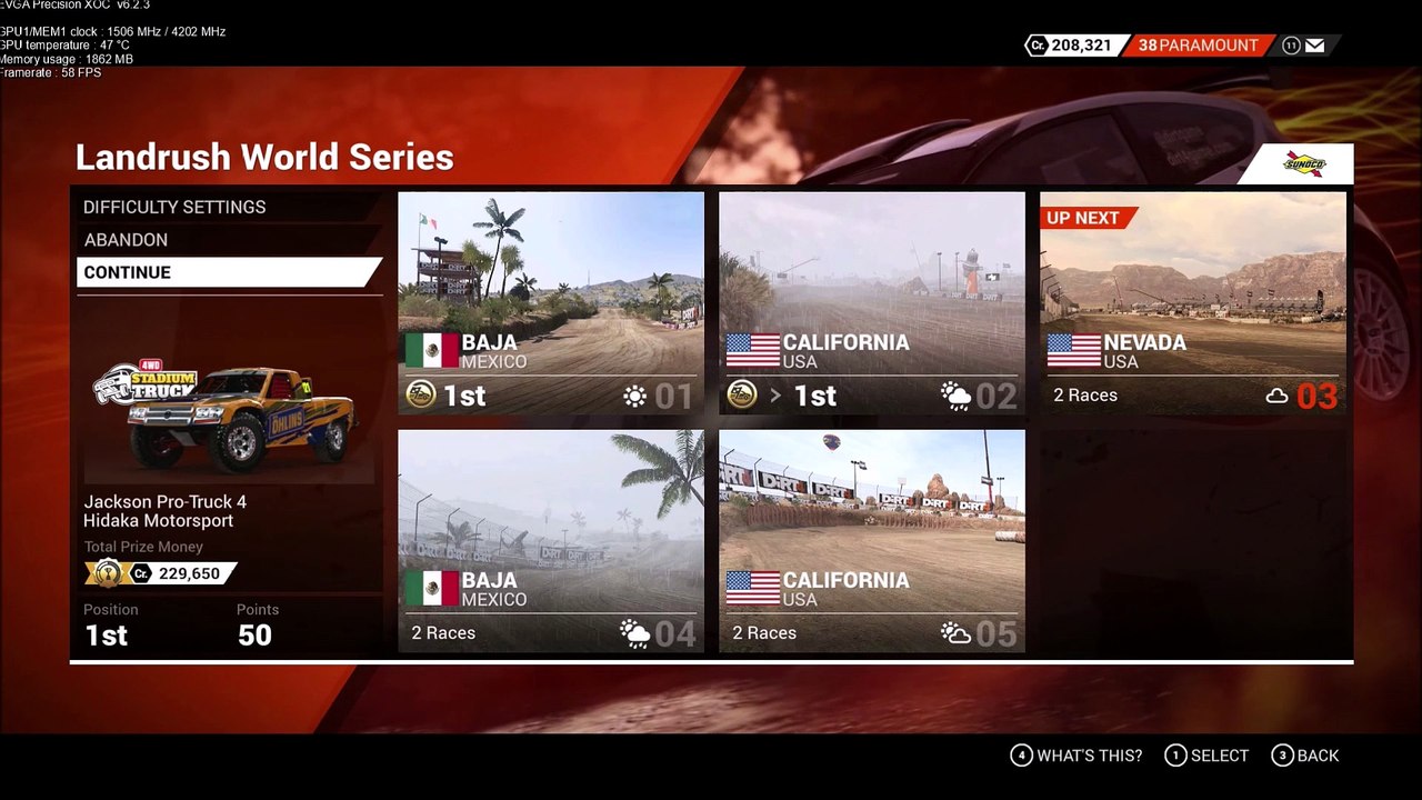 DiRT 4 Landrush World Series EV3 Semi-Finals Full Circuit Nevada USA