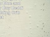 Sweet Jojo Designs Modern Soho Blue and Brown Baby Boy Bedding 9pc Bedding Crib Set