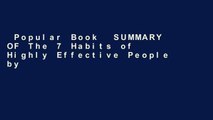 Popular Book  SUMMARY OF The 7 Habits of Highly Effective People by Stephen R. Covey: Powerful