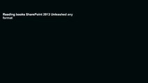 Reading books SharePoint 2013 Unleashed any format