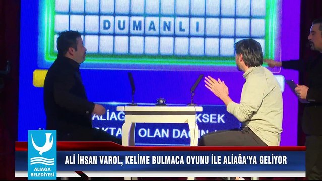 ALİ İHSAN VAROL, KELİME BULMACA OYUNU İLE ALİAĞA’YA GELİYOR