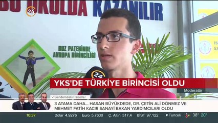 YKS'de Türkiye birincisi oldu