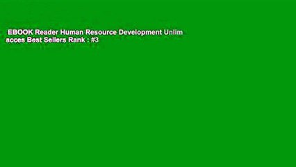 EBOOK Reader Human Resource Development Unlimited acces Best Sellers Rank : #3
