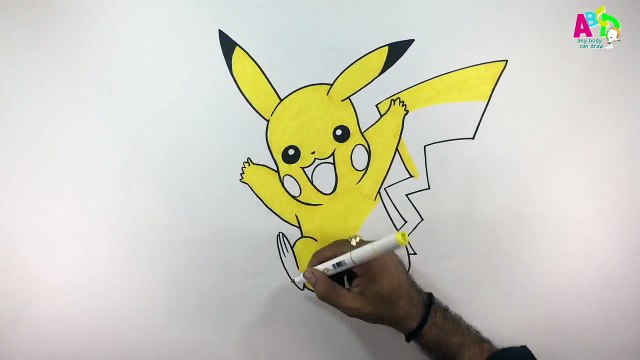 How to Draw Pikachu II Learn to draw & color Pokémon Pikachu in easy steps #abcdanybodycandraw