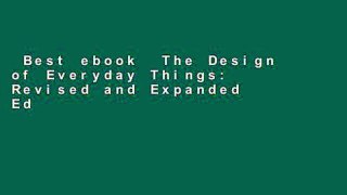 Best ebook  The Design of Everyday Things: Revised and Expanded Edition  Review