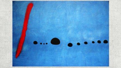 JOAN MIRÓ, LE FEU INTÉRIEUR - Triptyque Bleu