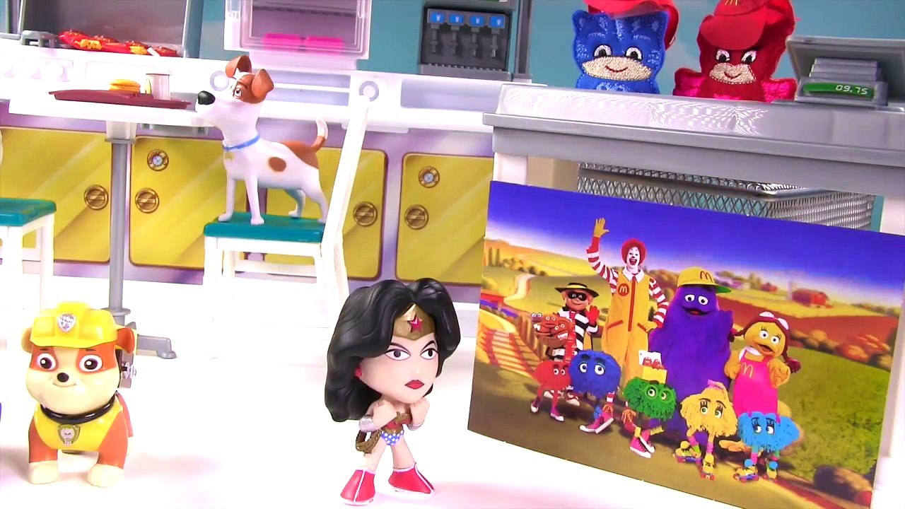 PJ Masks Work the Register at McDonalds